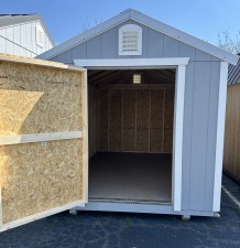 8 x 12 Grey Utility Shed 05